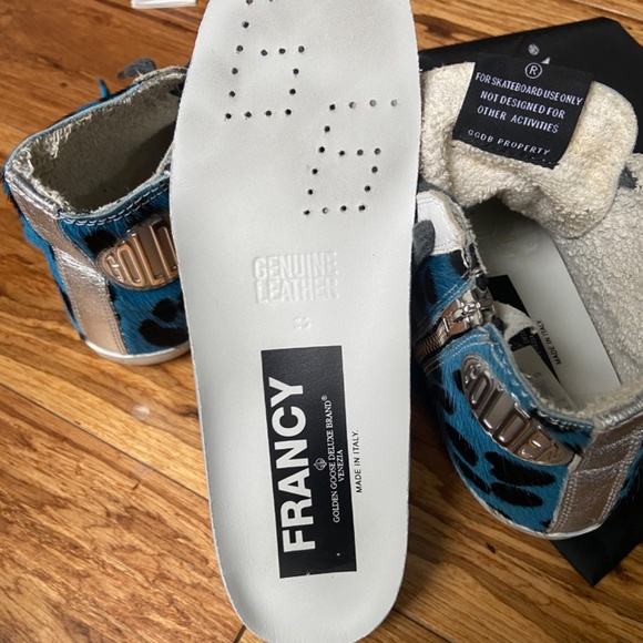 authentic golden goose francy sneakers animalier mix color size 36 ggdb - Picture 10 of 12